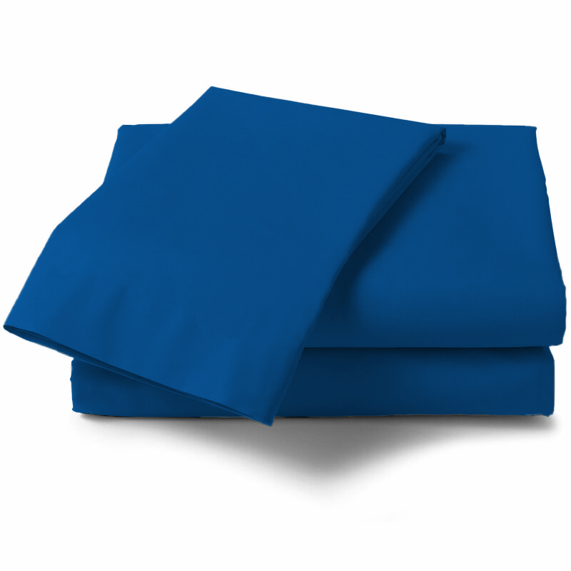 Context Twin Size Blue Soft Wrinkle Free Microfiber Bed Sheet Set w/ Pillow Cover