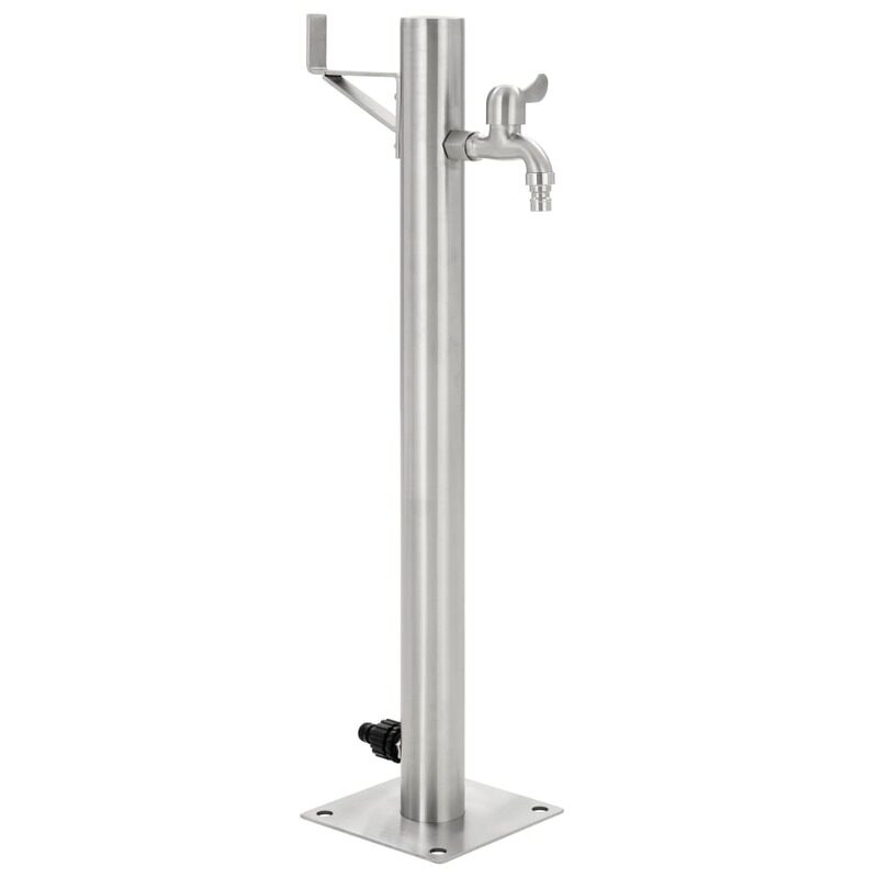 

vidaXL Garden Water Column Stainless Steel Round 65 cm