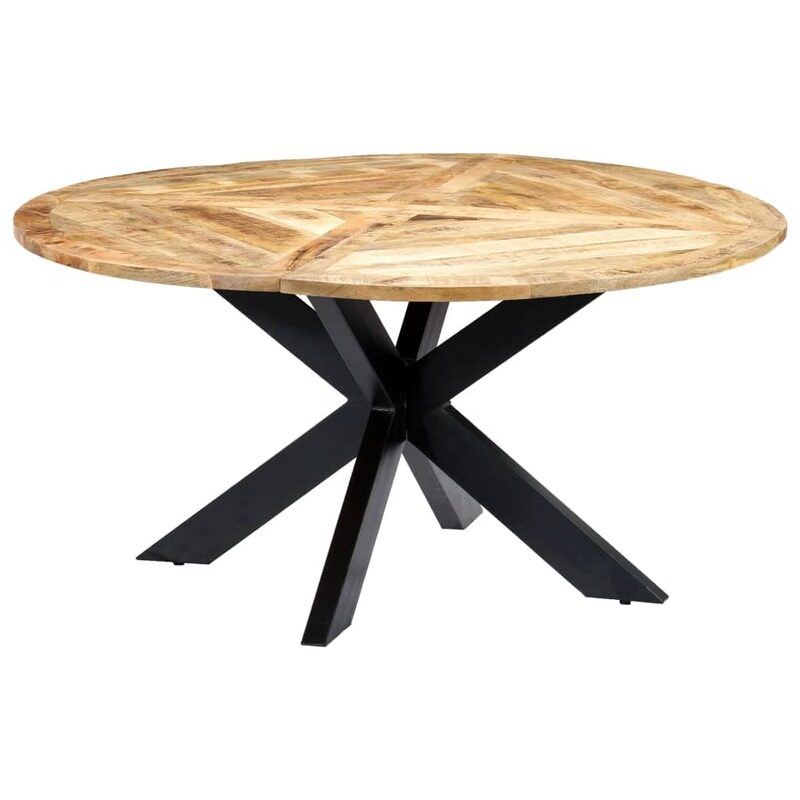 

vidaXL Dining Table Round 150x76 cm Solid Mango Wood