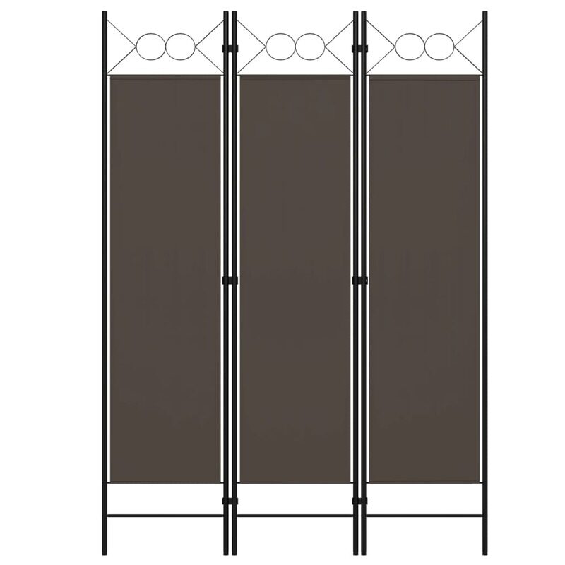 

vidaXL 3-Panel Room Divider Anthracite 120x180 cm