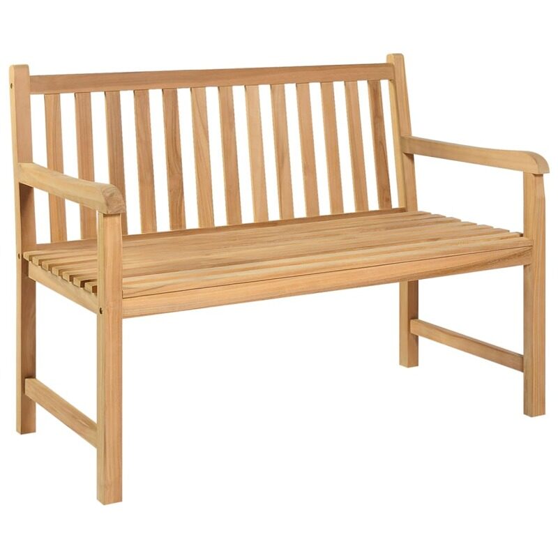 

vidaXL Garden Bench 114 cm Solid Teak Wood