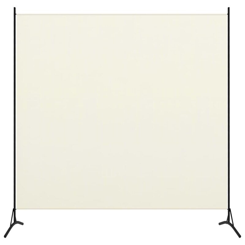 vidaXL 1-Panel Room Divider Cream White 175x180 cm