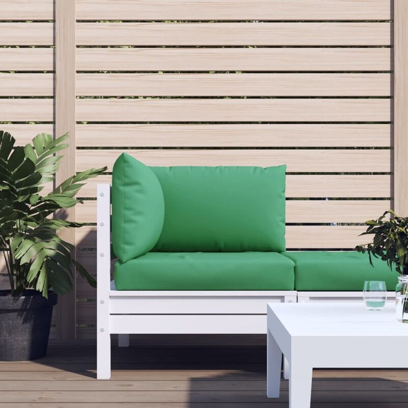 

vidaXL Pallet Sofa Cushions 3 pcs Green Fabric