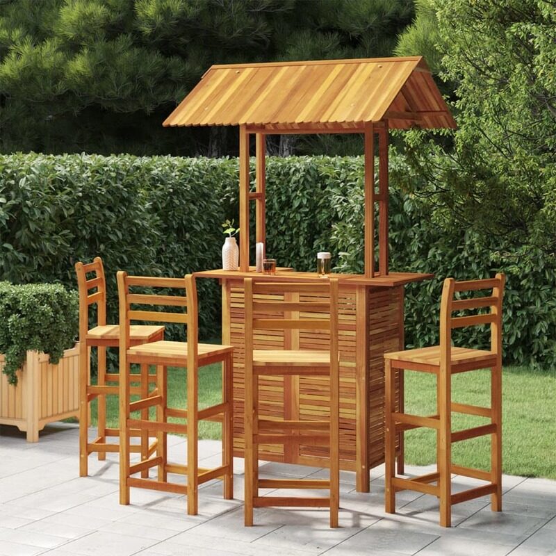 

vidaXL 5 Piece Garden Bar Set Solid Wood Acacia