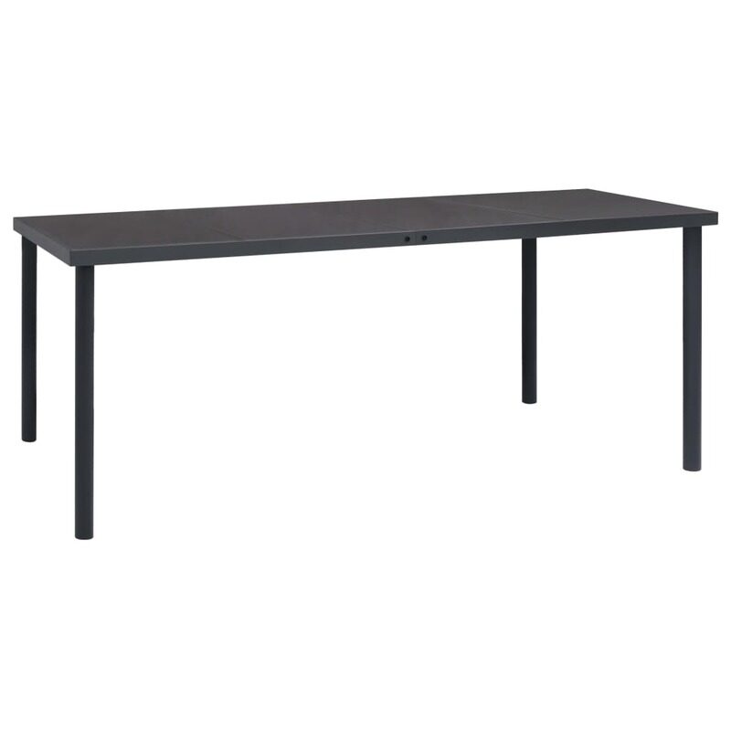 

vidaXL Outdoor Dining Table Anthracite 190x90x74 cm Steel