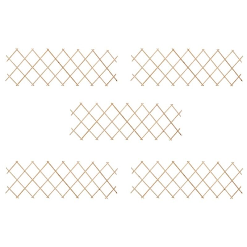 

vidaXL Trellis Fences 5 pcs Firwood 180x60 cm