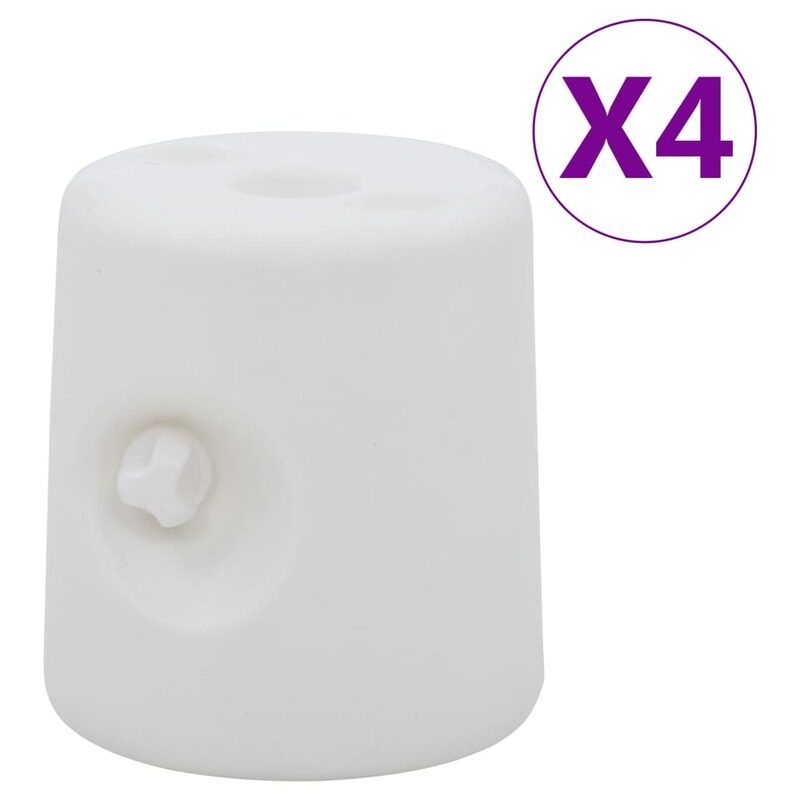 

vidaXL Gazebo Weights 4 pcs PE White