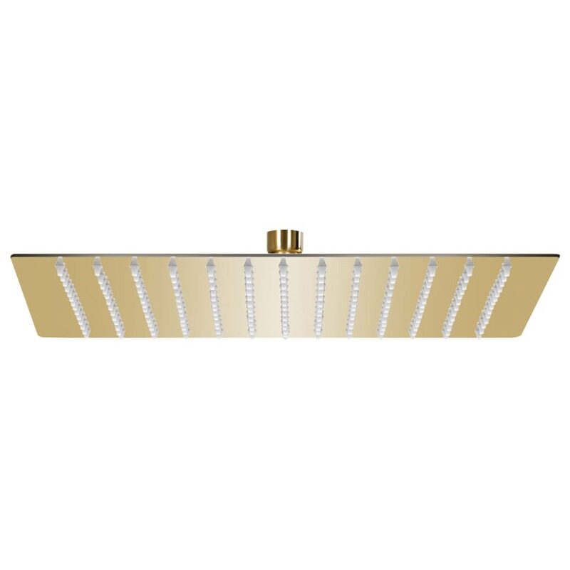 

vidaXL Rain Shower Head Stainless Steel 25x25 cm Square Gold