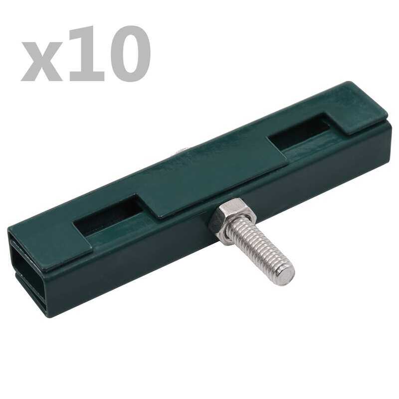 

vidaXL Garden U Mat Connector 10 Sets Green