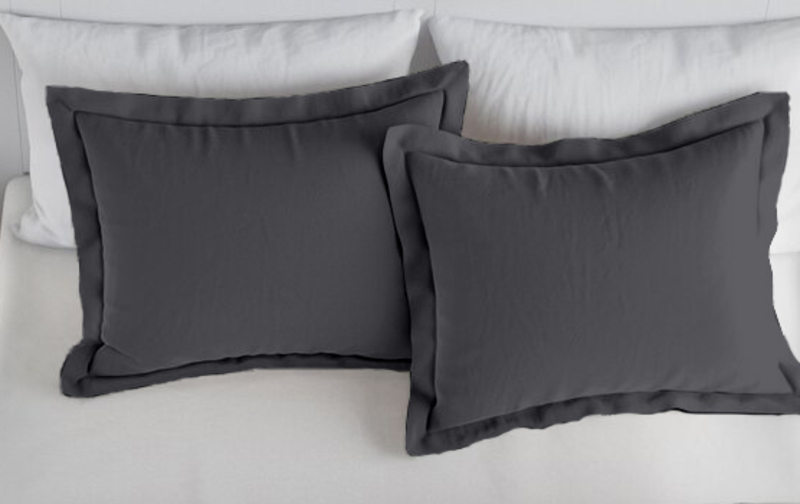 Context Queen Size Dark Gray Soft Wrinkle Microfiber Free Bed Sheet Set w/ Pillow Covers