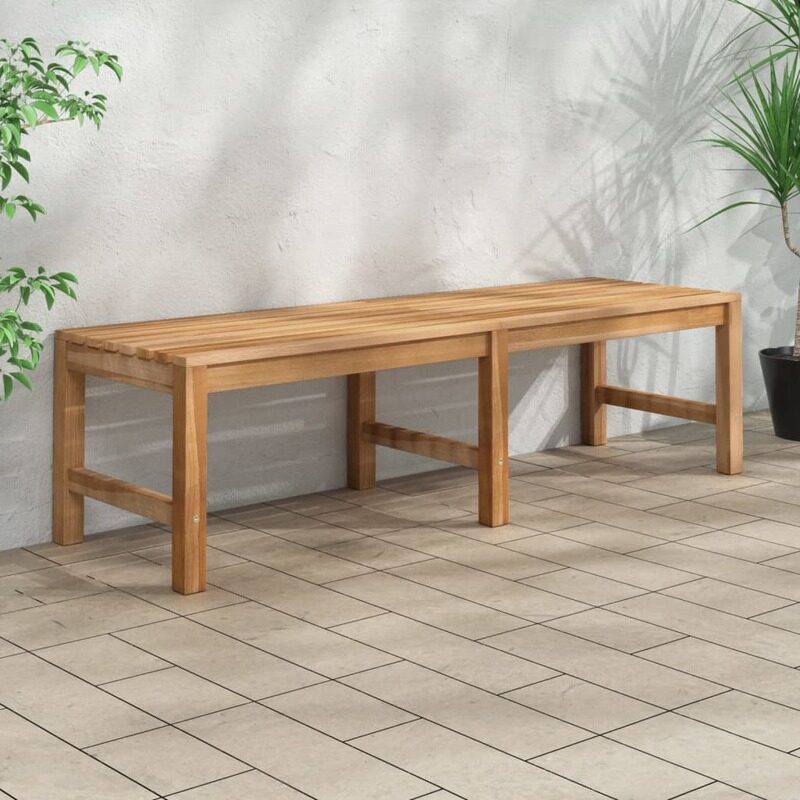 

vidaXL Garden Bench 150 cm Solid Teak Wood