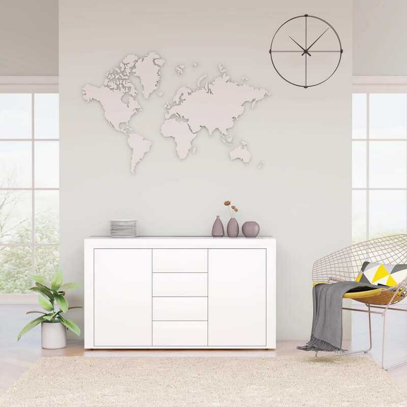 

vidaXL Sideboard White 120x36x69 cm Engineered Wood