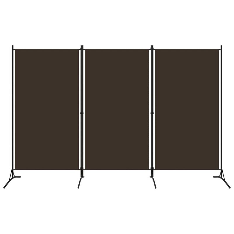 

vidaXL 3-Panel Room Divider Brown 260x180 cm