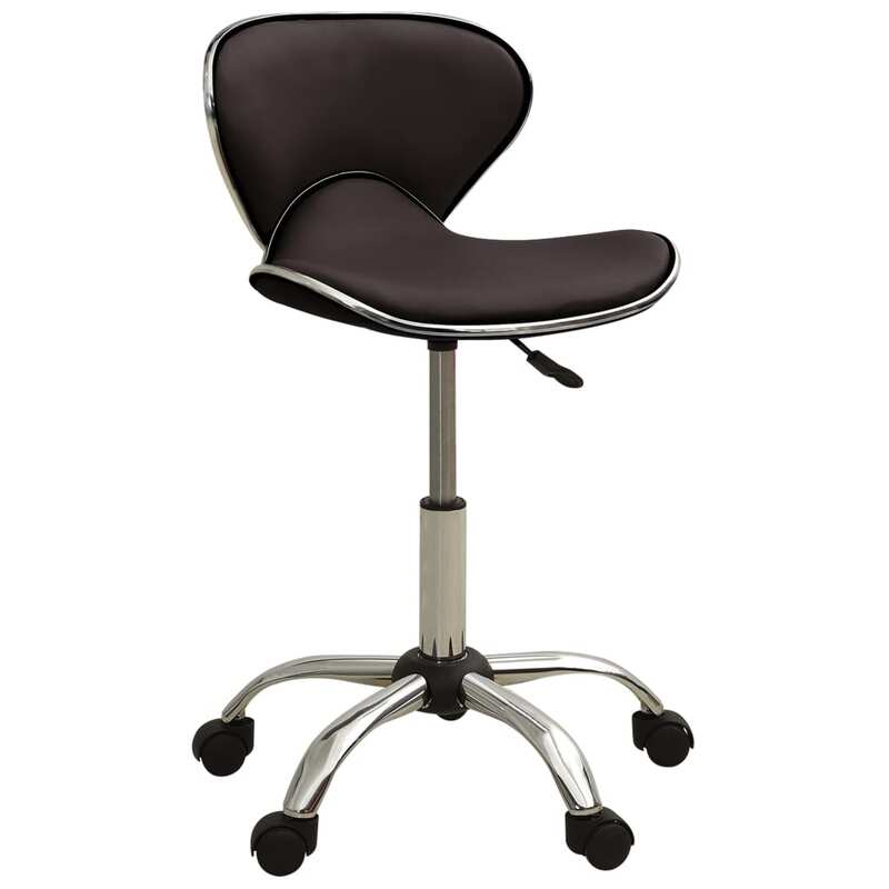 

vidaXL Salon Spa Stool Brown Faux Leather