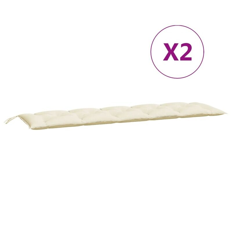 

vidaXL Cushion for Swing Chair Cream White 180 cm Fabric