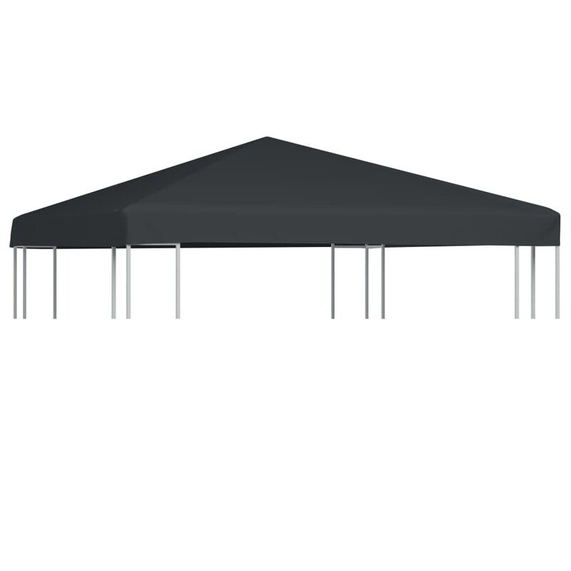 

vidaXL Gazebo Top Cover 310 g/m 3x3 m Grey