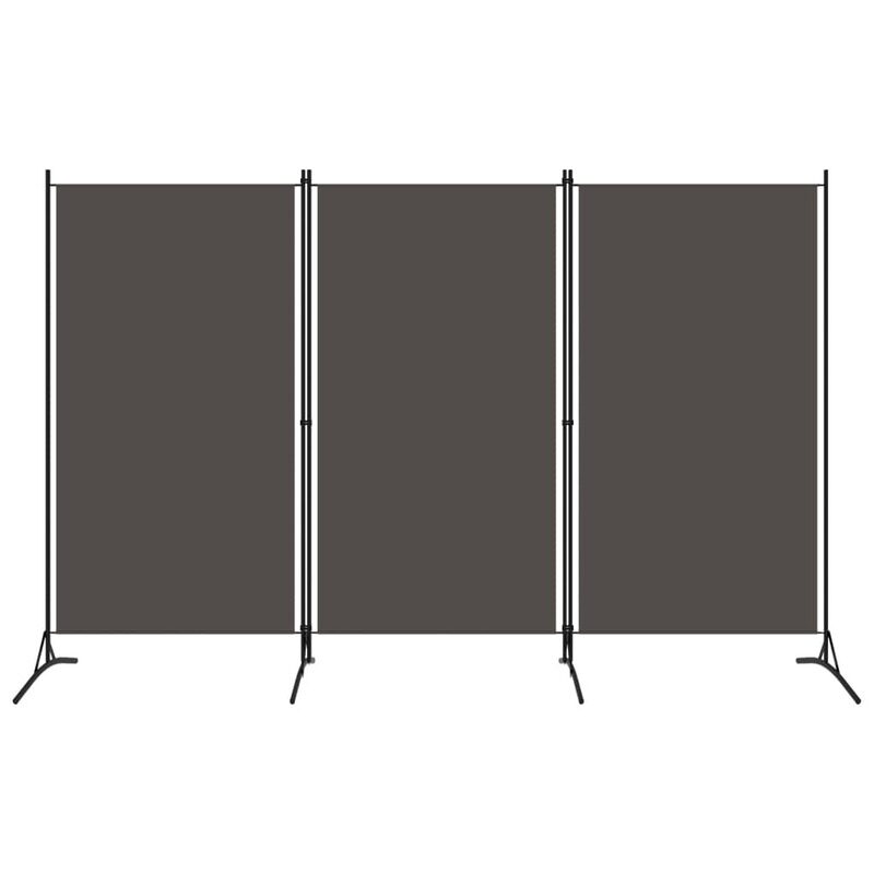 

vidaXL 3-Panel Room Divider Anthracite 260x180 cm