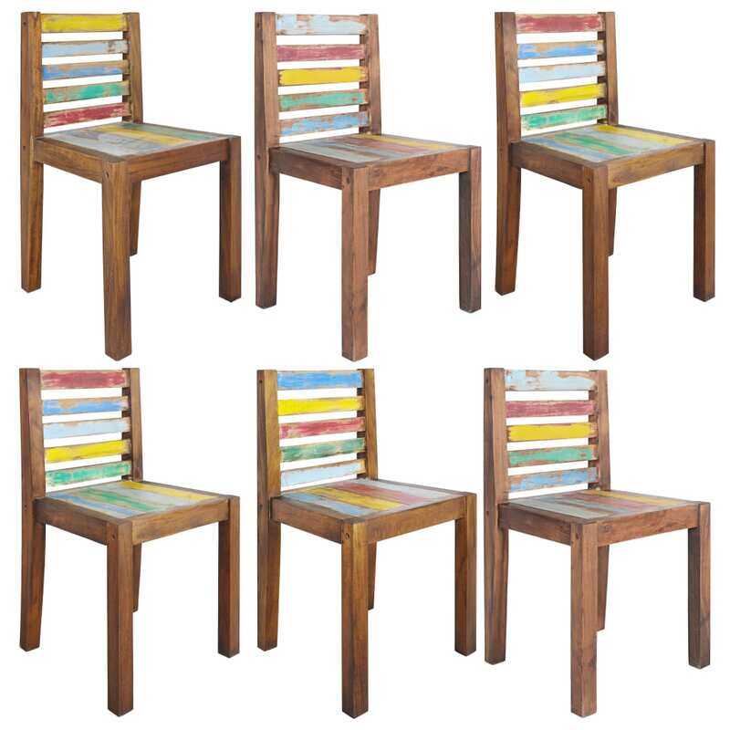 

vidaXL Dining Chairs 6 pcs Solid Reclaimed Wood