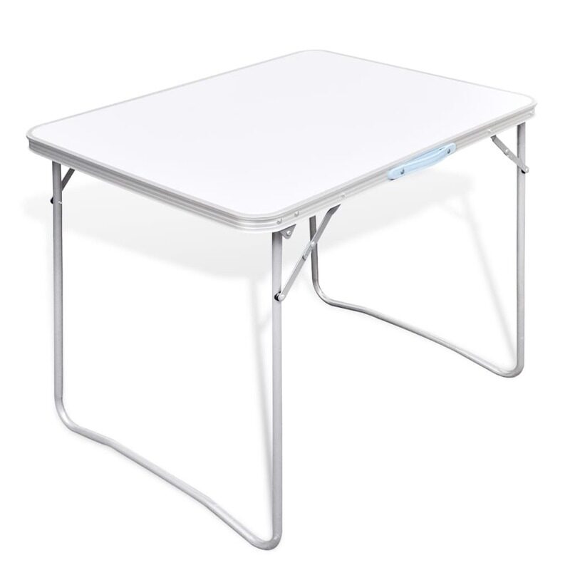 

vidaXL Foldable Camping Table with Metal Frame 80 x 60 cm