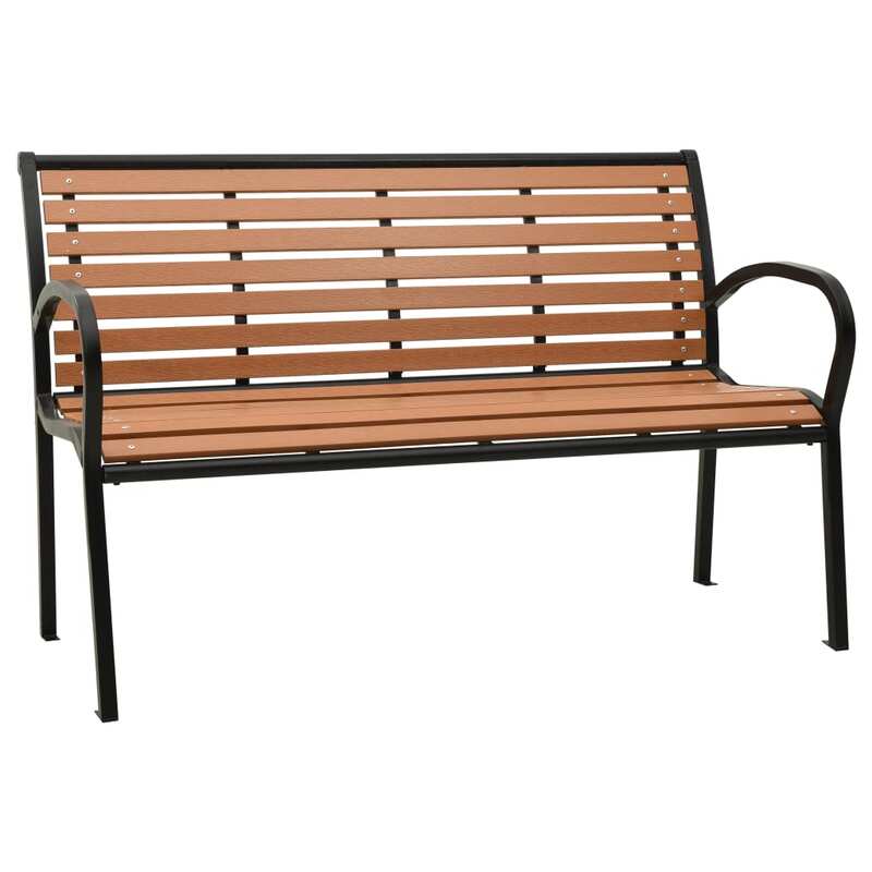 Black shop garden bench