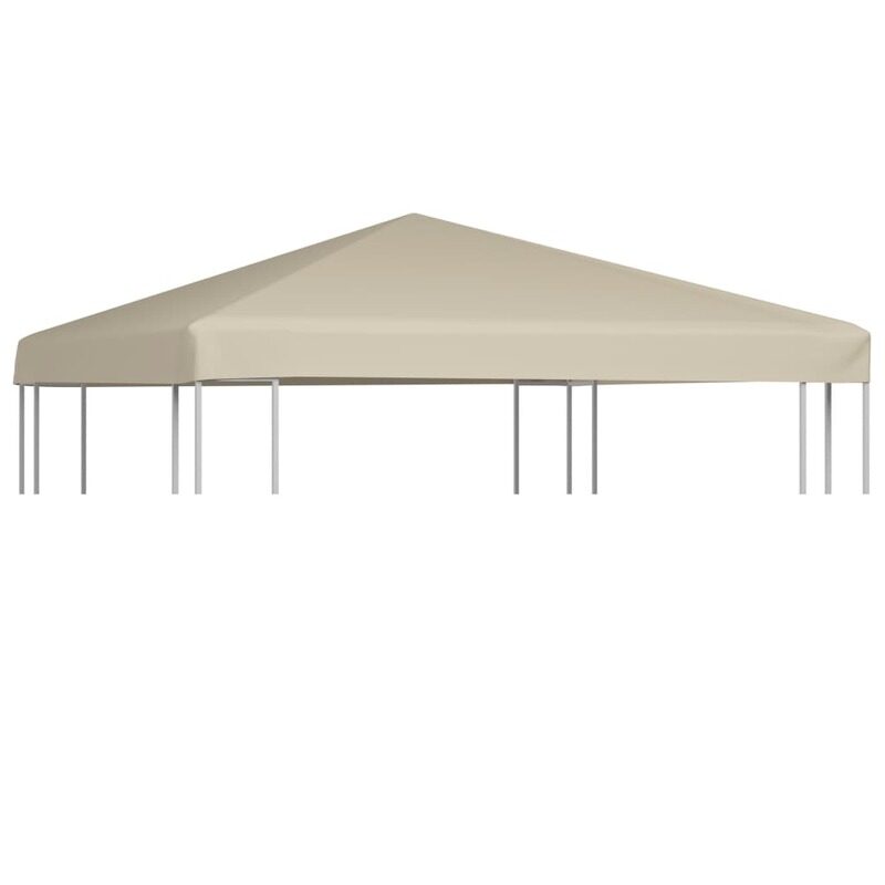 

vidaXL Gazebo Top Cover 310 g/m 3x3 m Beige