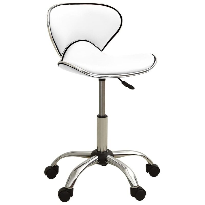 

vidaXL Office Chair White Faux Leather