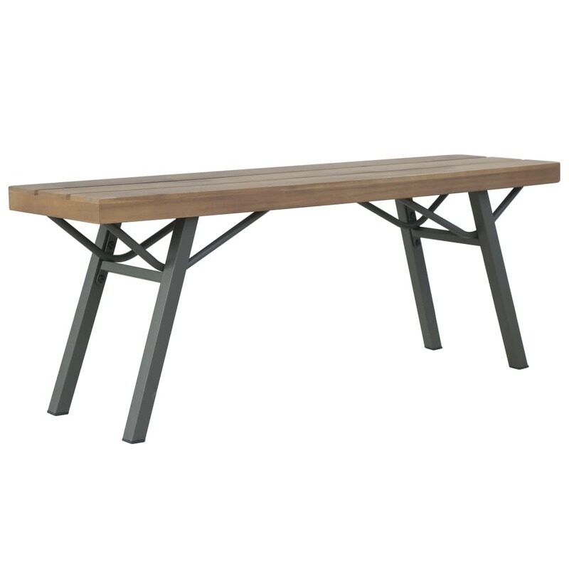 

vidaXL Garden Bench 120 cm Solid Acacia Wood