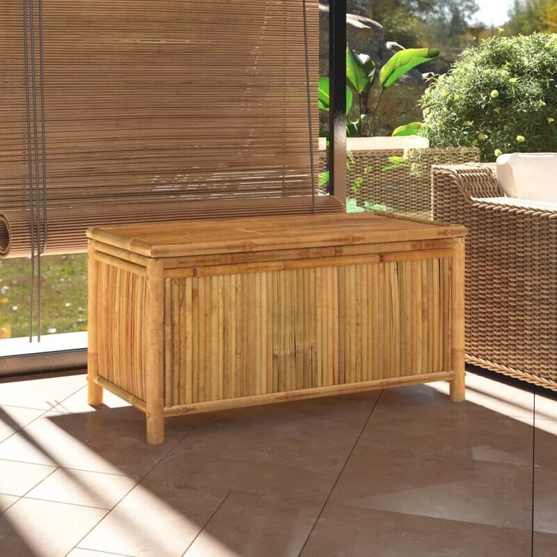 

vidaXL Garden Storage Box 110x52x55cm Bamboo