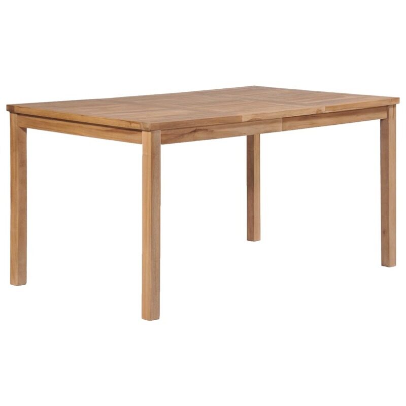 

vidaXL Garden Table 150x90x77 cm Solid Teak Wood