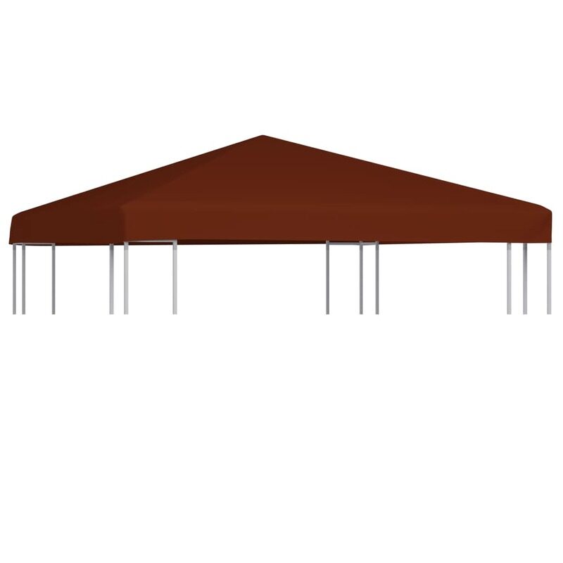 

vidaXL Gazebo Top Cover 310 g/m 3x3 m Terracota