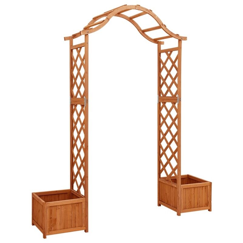 

vidaXL Garden Pergola with Planter Solid Firwood