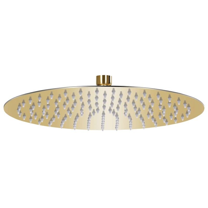 

vidaXL Rain Shower Head Stainless Steel 30 cm Round Gold