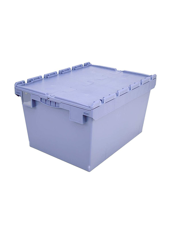 Bito MBD86421 Reusable Container with Hinged Two Part Hinged Lid, 81 x 60 x 44 cm, Blue