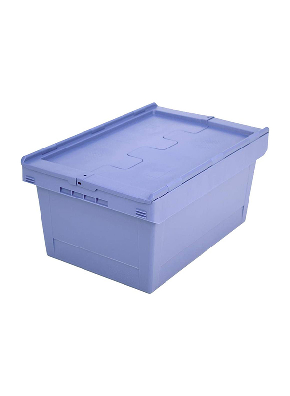 Bito MBD64271 Reusable Container MB with Hinged Two Part Hinged Lid, 41 x 30 x 29 cm, Sky Blue