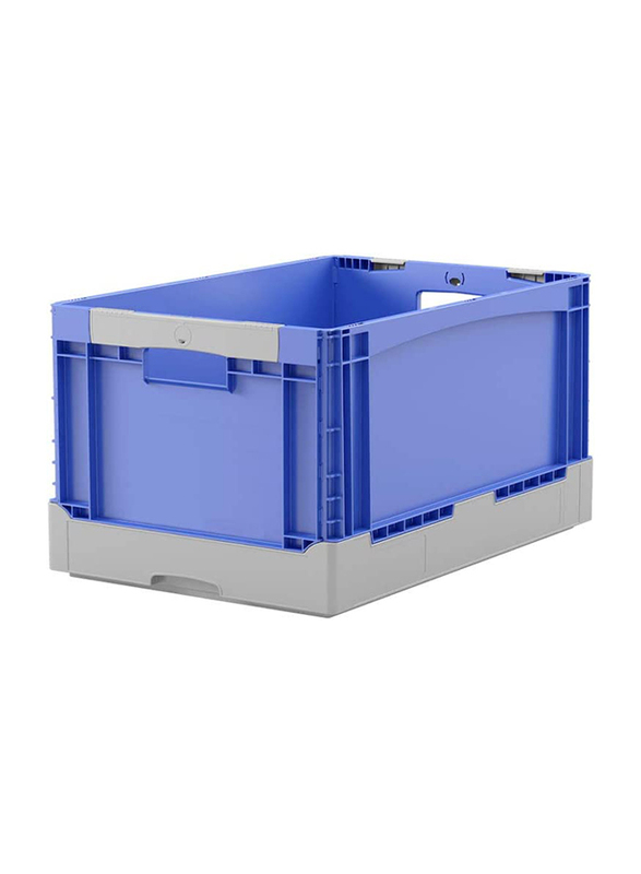 Bito EQ64321 Collapsible Container EQ, 60 x 40 x 32 cm, Blue/Grey