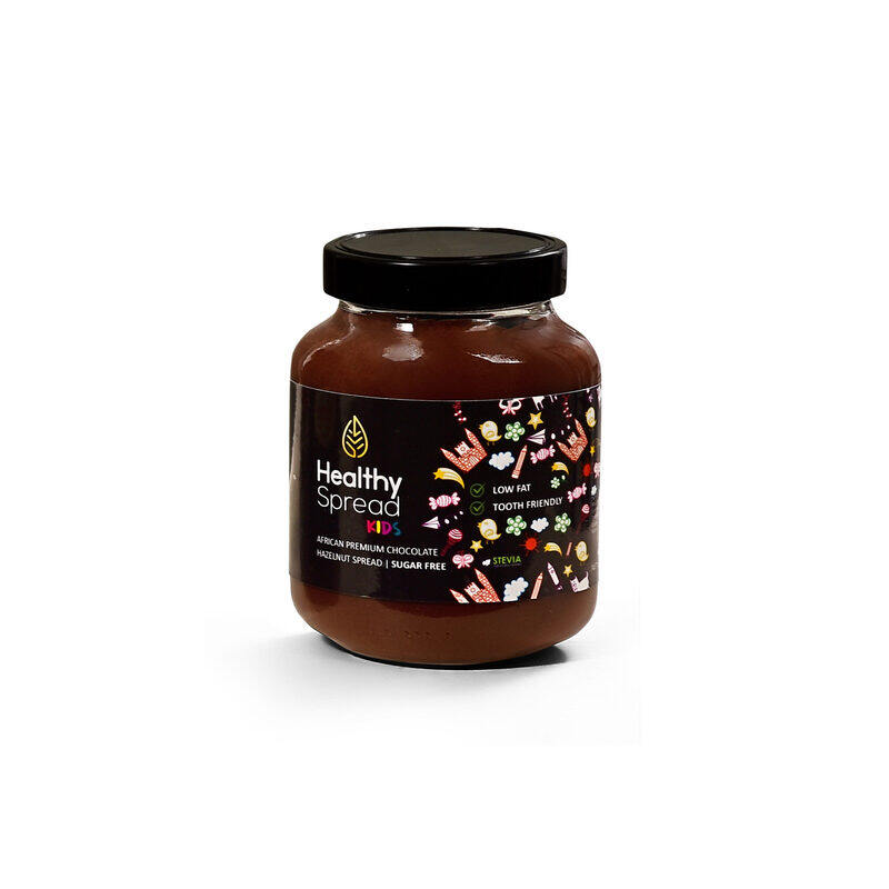 

Healthy Spread Kids, African Premium Chocolate Hazelnut Spread, Sugar Free, 375g