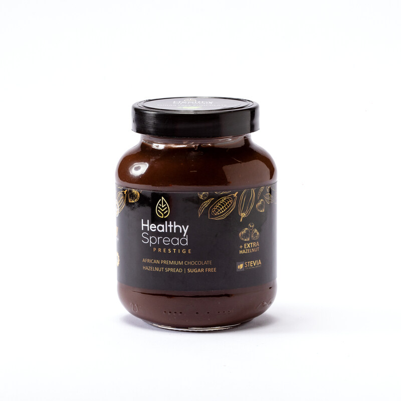 

Healthy Spread Prestige, African Premium Chocolate Hazelnut Spread, Sugar Free, 375g