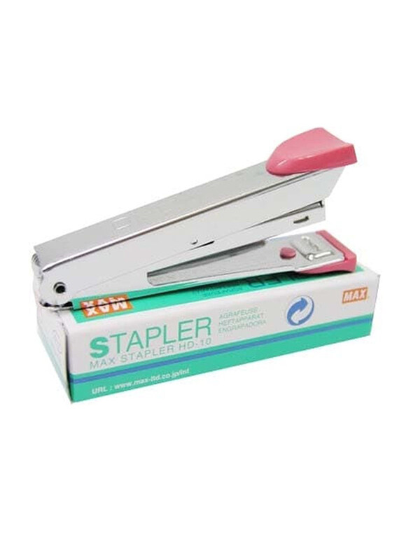 

Max HD10 Stapler, Silver/Pink