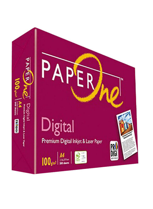 

Paperone Photo Copy Paper Digital, 500 Sheets, 100 GSM, A4 Size