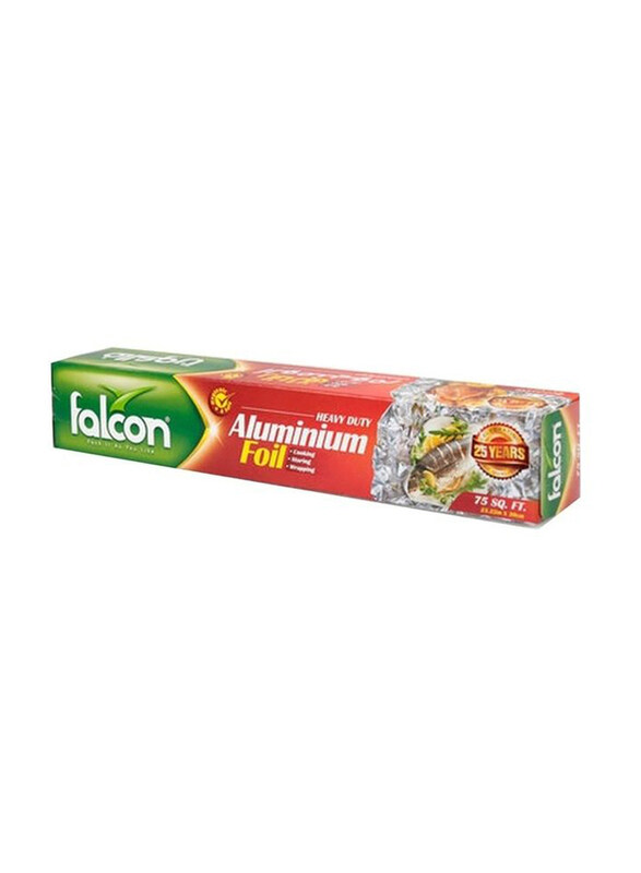 

Falcon Aluminum Foil, Silver, 23.22m x 30cm, 75 sq.ft.
