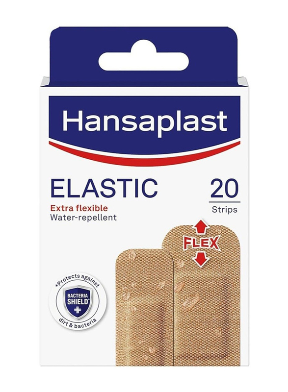 

Hansaplast Elastic Plasters, Extra Flexible & Breathable, 20 Strips