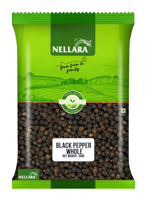 

Nellara Whole Black Pepper, 100g