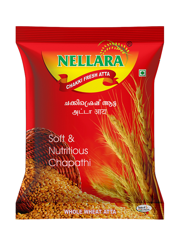 Nellara Chakki Fresh Atta, 5 Kg