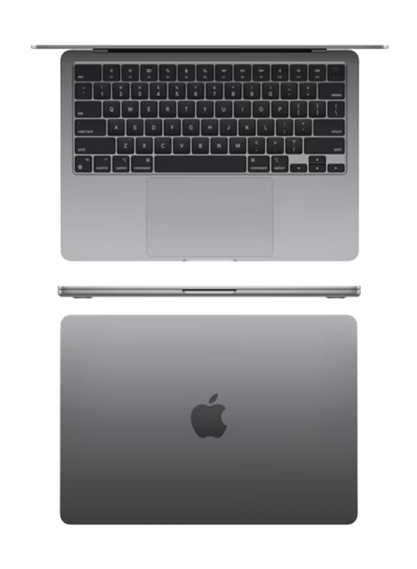Apple MacBook Air Laptop, 13.6" Liquid Retina Display, Apple M2 Chip 8-Core CPU, 512GB SSD, 8GB RAM, Intel UHD 10-Core Graphics, EN/AR-KB, macOS, MLXX3AB/A, Space Grey, Middle East Version