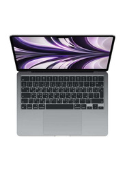 Apple MacBook Air Laptop, 13.6" Liquid Retina Display, Apple M2 Chip 8-Core CPU, 256GB SSD, 8GB RAM, Apple 10-Core GPU, English/Arabic Keyboard, macOS, MLXW3AB/A, Space Grey