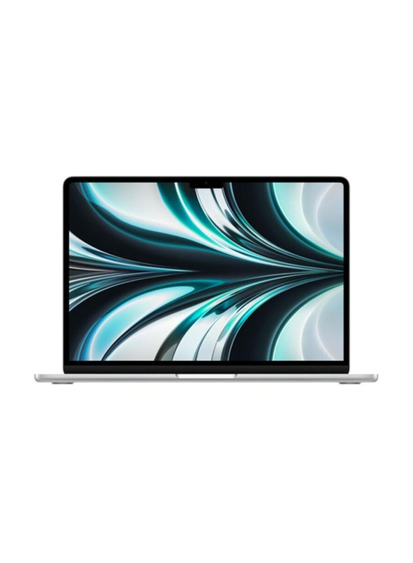 Apple MacBook Air Laptop, 13.6" Liquid Retina Display, Apple M2 Chip 8-Core CPU, 256GB SSD, 8GB RAM, Apple 10-Core GPU, English/Arabic Keyboard, macOS, MLXY3AB/A, Silver
