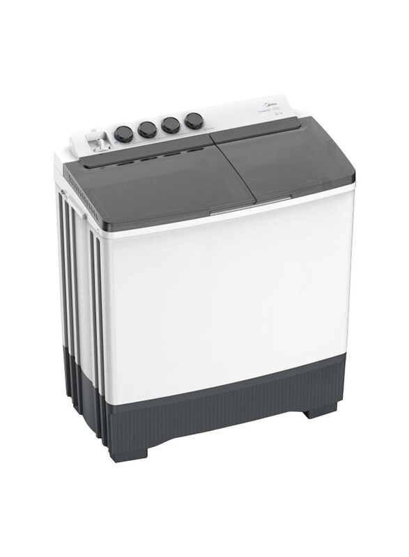 

Midea 14Kg Top Load Twin Tub Washing Machine, MT100W160W-GCC, White/Grey