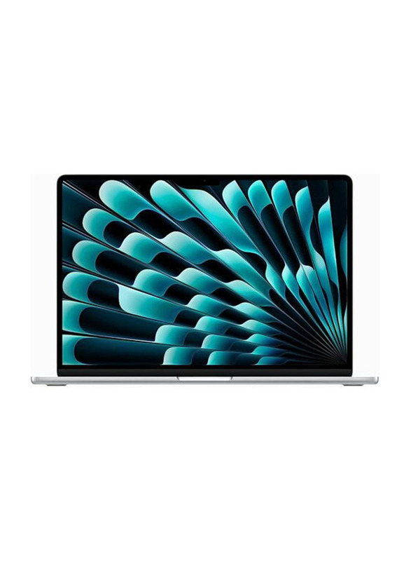 Apple MacBook Air Laptop, 15" Retina Display, Apple M2 Chip Processor, 256GB SSD, 8GB RAM, Apple 10-Core GPU Graphics, EN-KB, macOS, MQKR3AB, Silver