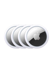 Apple Multi-Function Item Locator AirTag, 4 Pieces, White/Silver