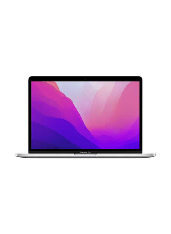 Apple MacBook Pro Laptop, 13" Liquid Retina Display, Apple M2 Chip 8-Core CPU, 256GB SSD, 8GB RAM, Apple 10-Core GPU, English Keyboard, macOS, MNEP3AB/A, Silver